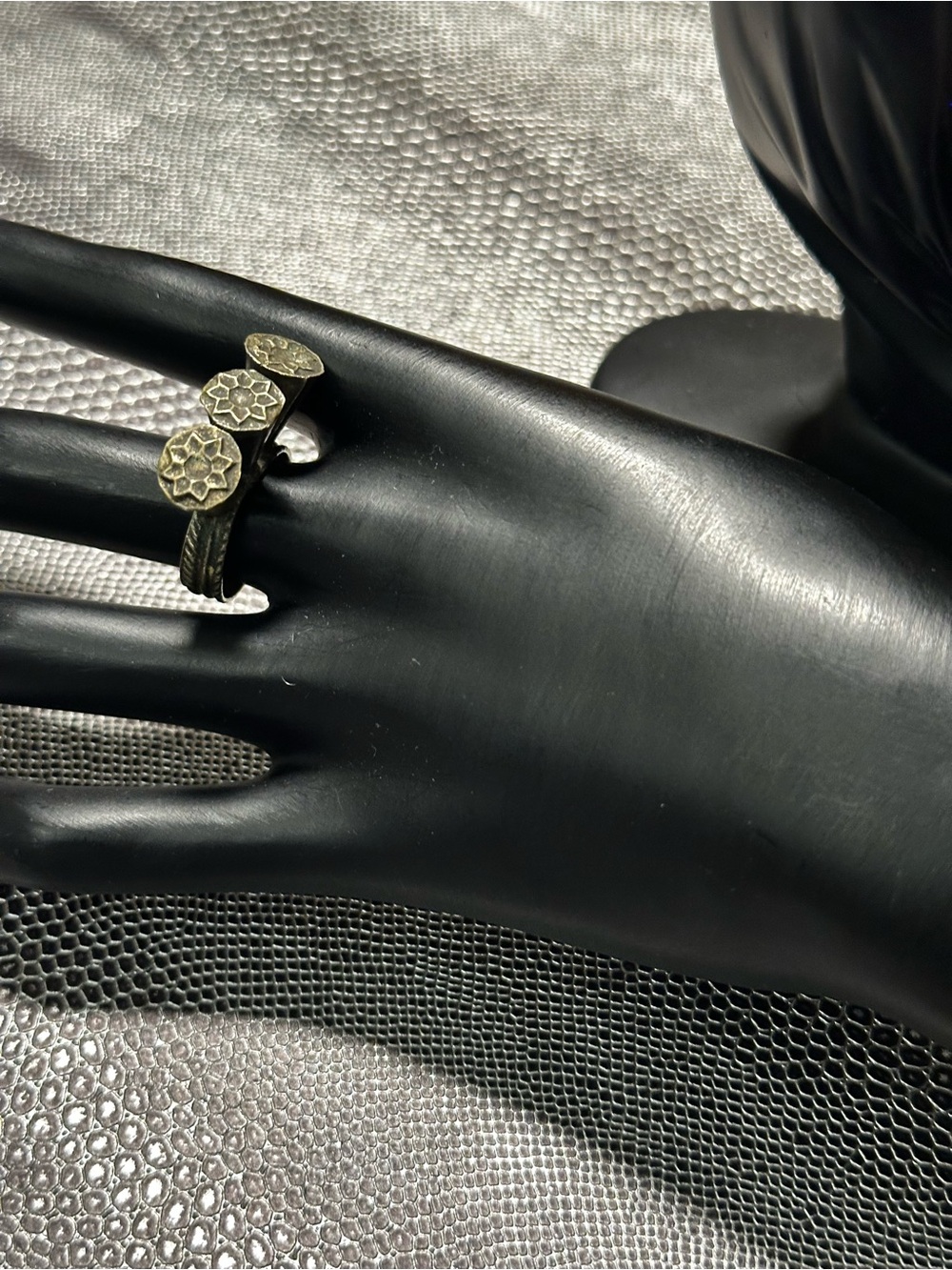 Vintage Bedouin artisan crafted Floral Stack Ring